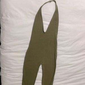 American Apparel olive backless jumper